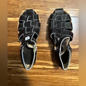Boys authentic Black Leather Sandals